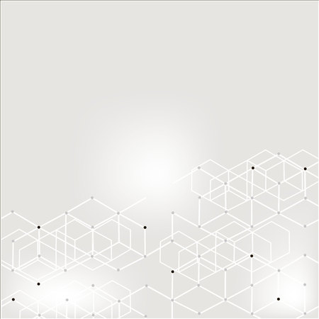 Modern technology illustration with square meshの写真素材