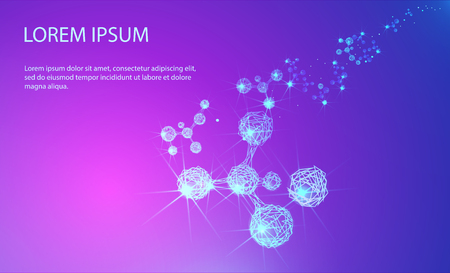 molecules illustrationのイラスト素材