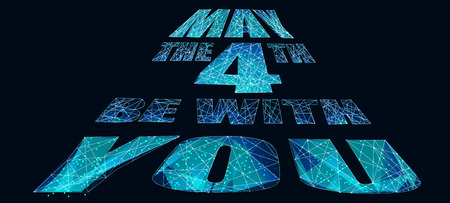 May the 4th be with you vector illustrationのイラスト素材