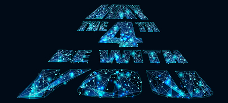May the 4th be with you vector illustrationのイラスト素材