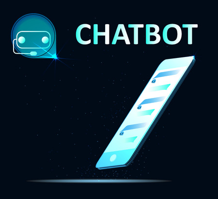Chat botのイラスト素材
