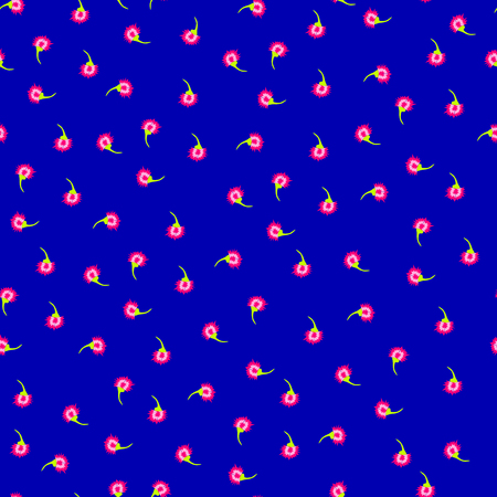 Art carnation back pattern seamless blue.のイラスト素材