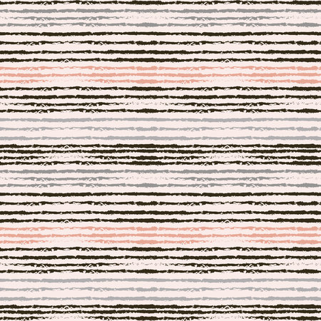 Hand drawn pastel pink, light and dark gray stripes seamless patternのイラスト素材
