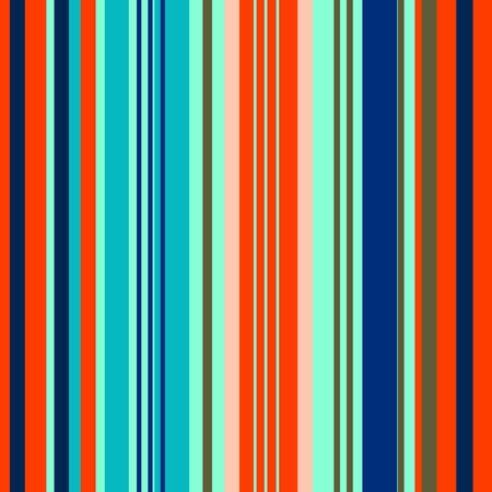 Retro Bright Colorful seamless stripes patternのイラスト素材