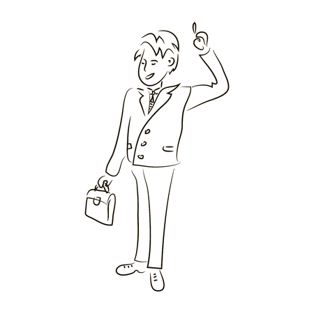 businessman sketchのイラスト素材