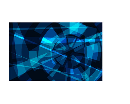Blue wheel geometric technology background with gear shape.のイラスト素材