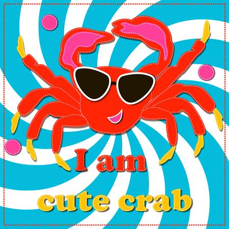i am cute crabのイラスト素材