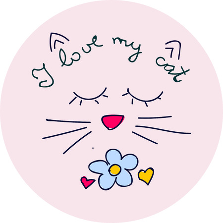 Cat printのイラスト素材