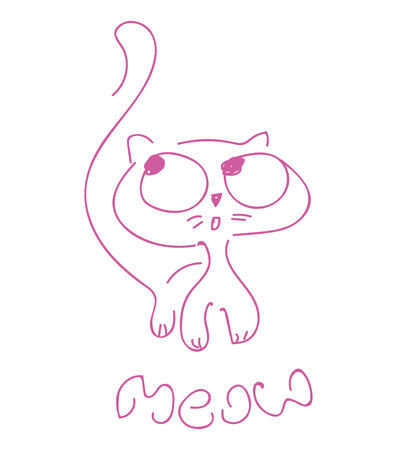 Cat printのイラスト素材