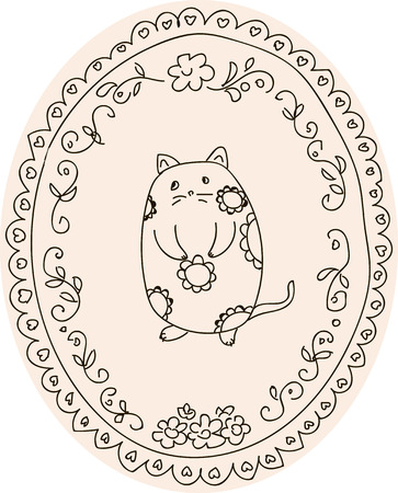 Cat printのイラスト素材