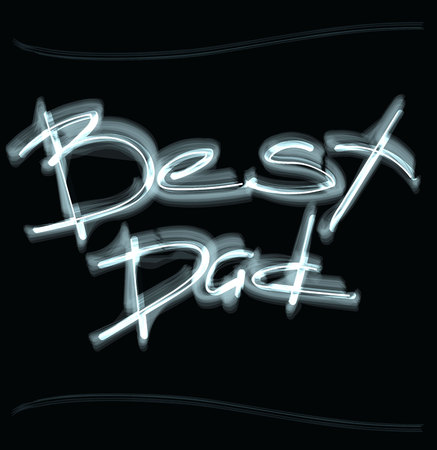 Best Dad letteringのイラスト素材