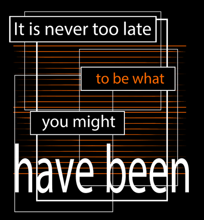 Motivation slogan illustrationのイラスト素材