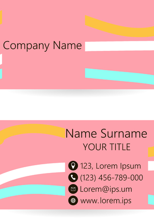 business cardのイラスト素材