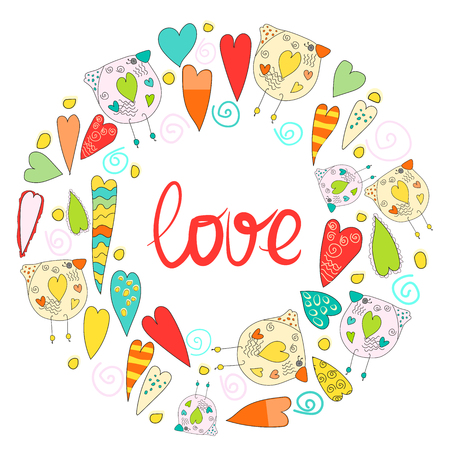 Illustration of love quote for Valentine's day. Great for mugs, posters and t-shirts. Vector illustration.のイラスト素材