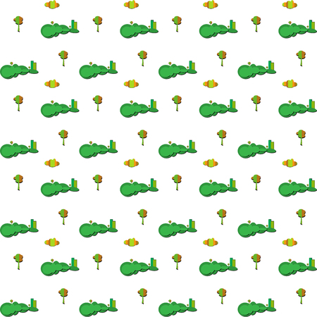 Seamless pattern with treesのイラスト素材