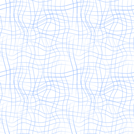 Vector seamless pattern with wavy drawn linesのイラスト素材
