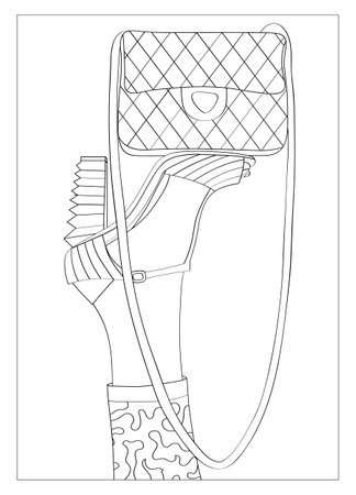 Antistress coloring. Vector black and white illustration for coloring.のイラスト素材
