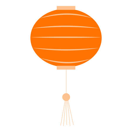 Chinese paper lantern, vector illustration elementのイラスト素材
