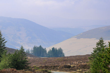 Landscapes hilly areas of Ireland. Nature Reserve.