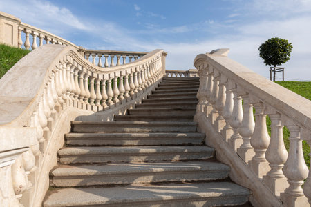 Stone stairs in the park