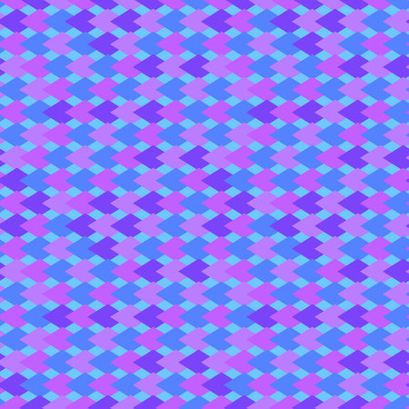 Abstract pattern of blue and violet rhombs in the form of scales. Seamless pattern. Uniform...