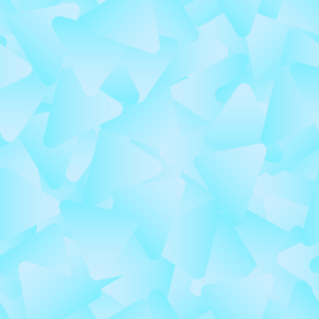 Light blue abstract background. Randomly scattered triangles with a gradient. Seamless pattern. Background for paper, cover, fabric, textile, interior decor.のイラスト素材
