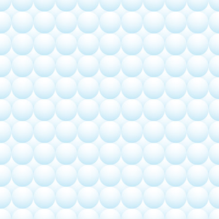 Light background of balloons. Soft convex white-blue circles. Seamless pattern. Vector background for cover, fabric, decor.のイラスト素材