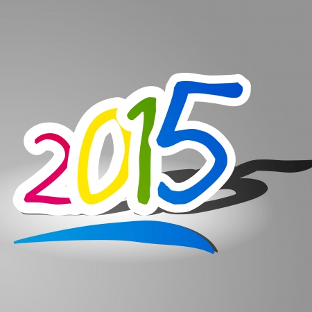 Background vector 2015 color new yearのイラスト素材
