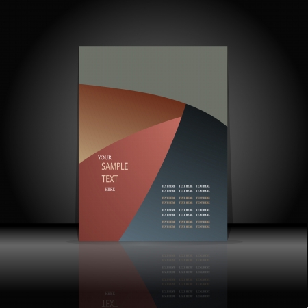 Cover for the book abstraction of a wave the textのイラスト素材