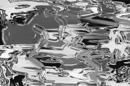 Abstract decorative black and white background with a pattern from a variety of shapes, curves, lines and spots. Can be used as wallpaper.の写真素材