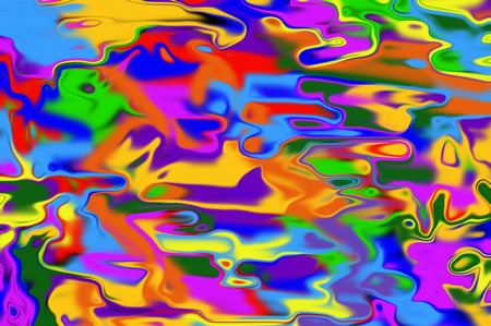 Abstract decorative bright motley multicolored background with a pattern from a variety of shapes, curves, lines and spots. Can be used as wallpaper.の写真素材