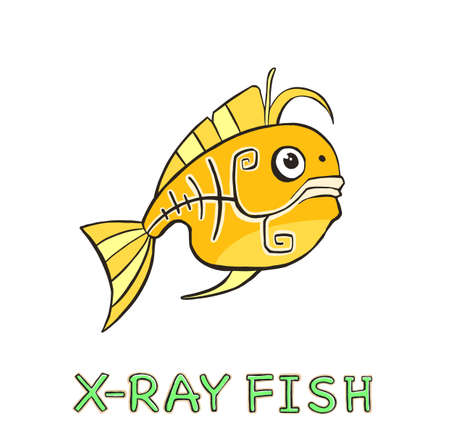 design Cute Fish. small icon for stock. Vector illustrationのイラスト素材