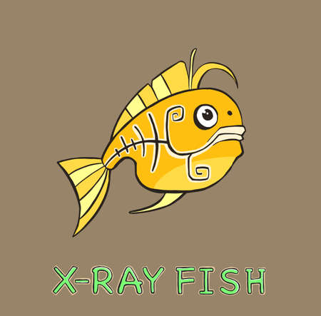 design Cute Fish. small icon for stock. Vector illustrationのイラスト素材