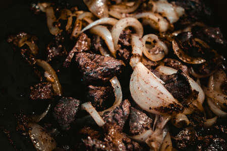 BBQ Sirloin Steaks with Fresh Thymeの写真素材