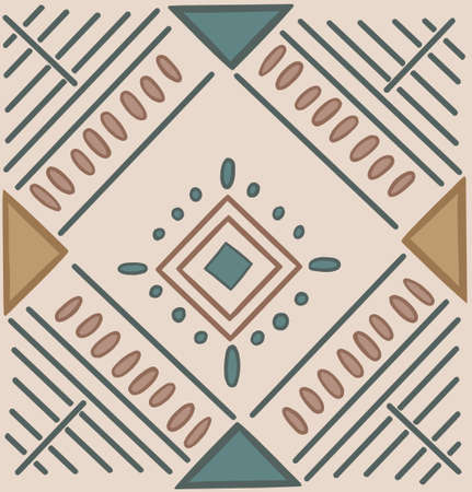 pattern ethnic motifs geometric seamlessのイラスト素材