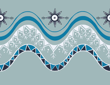 pattern ethnic motifs geometric seamlessのイラスト素材