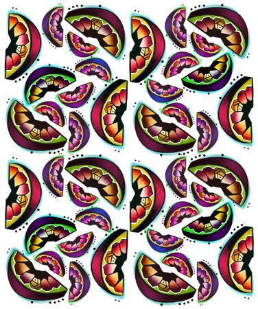 Citrus fruits pattern