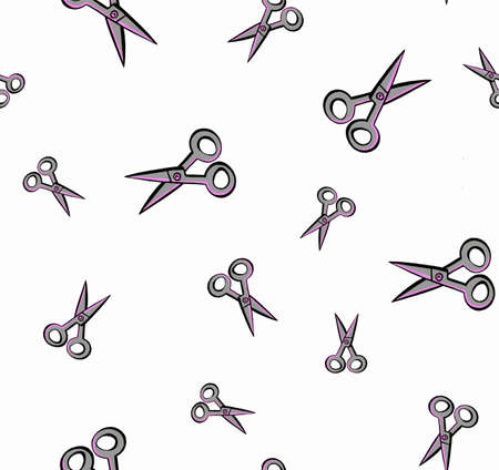 scissors pattern illustrationのイラスト素材