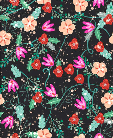 Easter eggs and bunniesのイラスト素材