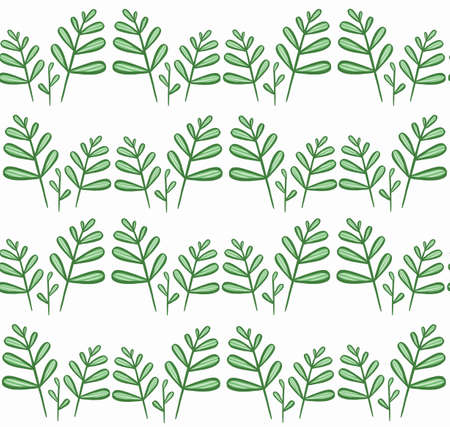 Seamless pattern with stylized leaves. hand drawn illustration. High quality illustrationの写真素材