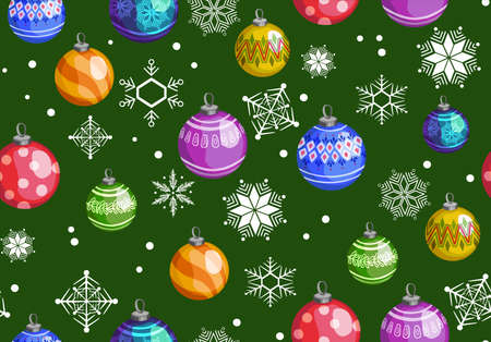 new year toys hand pattern seamless print textile Vector illustrationのイラスト素材