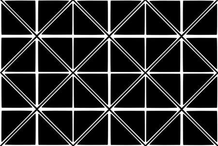 Black and white rhythmic seamless pattern. Vector illustrationのイラスト素材