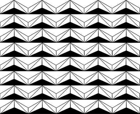 Black and white rhythmic seamless pattern. Vector illustrationのイラスト素材