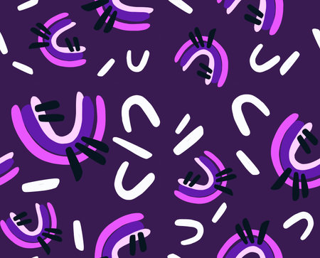 Hand drawn various shapes and doodle objects. Modern contemporary trendy illustration. ... High...