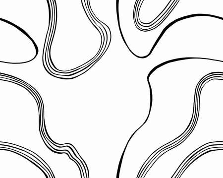 Contour illustration. Abstract topographic map background. Geography scheme. High quality illustrationの写真素材