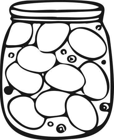 icon olives, canned food symbol. White backgroundのイラスト素材