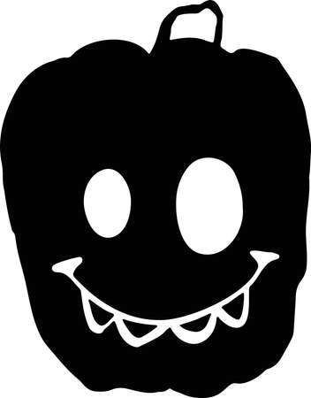 Pumpkin for holiday magic silhouette halloween vectorのイラスト素材