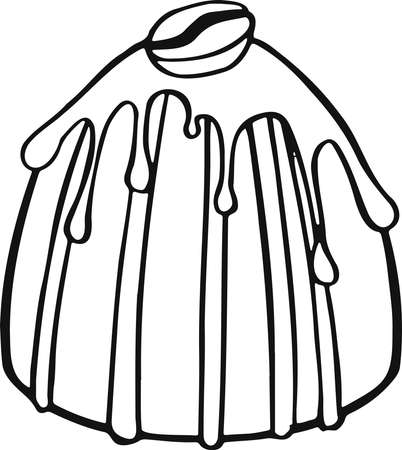 chocolates and flocks bright and juicy illustration. Vector illustrationのイラスト素材