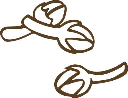 symbol of new year or christmas cinnamon. Vector illustrationのイラスト素材