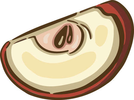 symbol new year or christmas apple red. Vector illustrationのイラスト素材